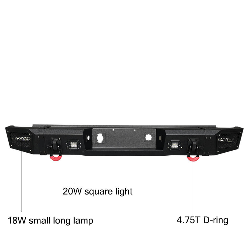 Vijay Front Bumper and Rear Bumper Fits 2007-2013 GMC Sierra 1500