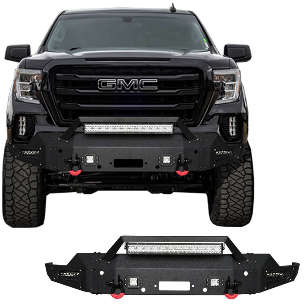 Vijay Front Bumper Fits 2019-2021 GMC Sierra 1500 and 2022 GMC Sierra 1500 Limited