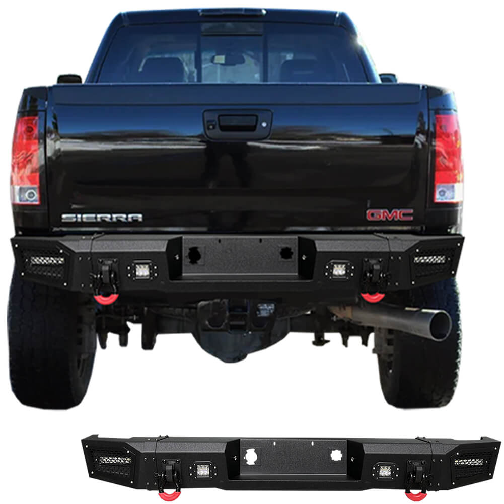 Vijay Rear Bumper Fits 2011-2014 GMC Sierra 2500丨3500 and Chevy Silverado 2500丨3500