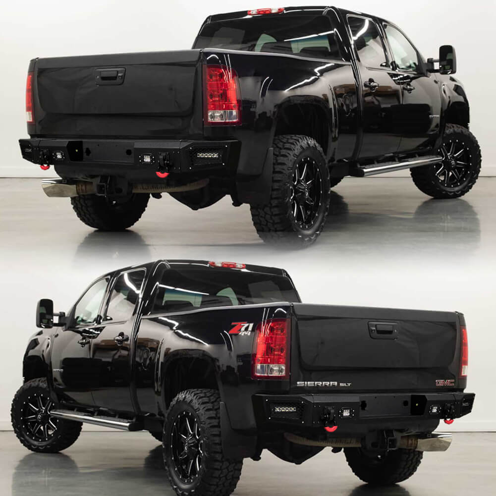 Vijay Rear Bumper Fits 2011-2014 Chevy Silverado 2500丨3500 丨 GMC Sierra 2500丨3500