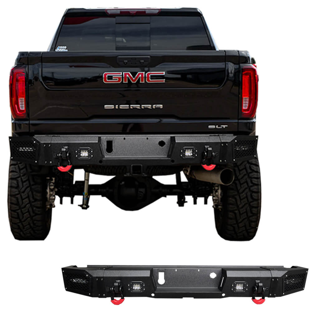 Vijay Rear Bumper Fits 2020-2023 Chevy Silverado 2500丨3500 丨 GMC Sierra 2500丨3500