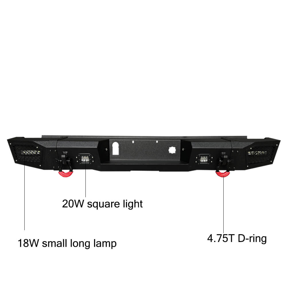 Vijay Front Bumper and Rear Bumper Fits 2015-2019 GMC Sierra 2500/3500