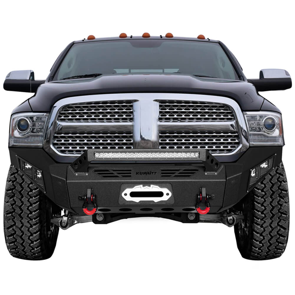 Vijay Front and Rear Bumper Fits 2013-2018 Dodge RAM 1500(Exclude Rebel) and 2019-2024 RAM 1500 Classic