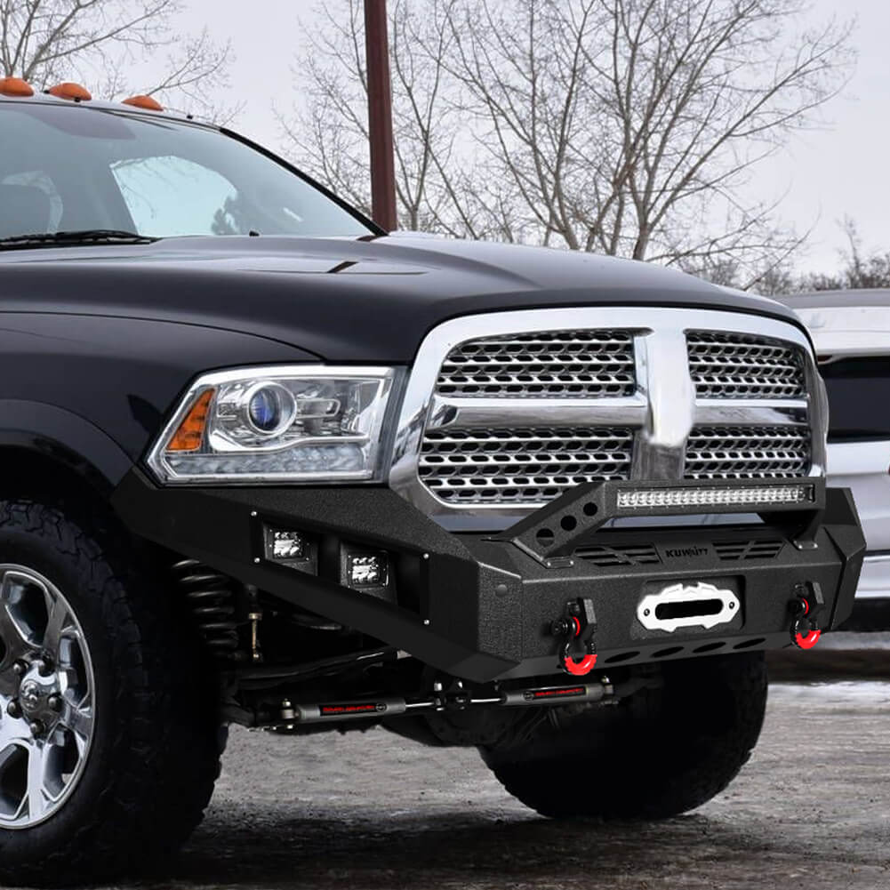 Vijay Front and Rear Bumper Fits 2013-2018 Dodge RAM 1500(Exclude Rebel) and 2019-2024 RAM 1500 Classic