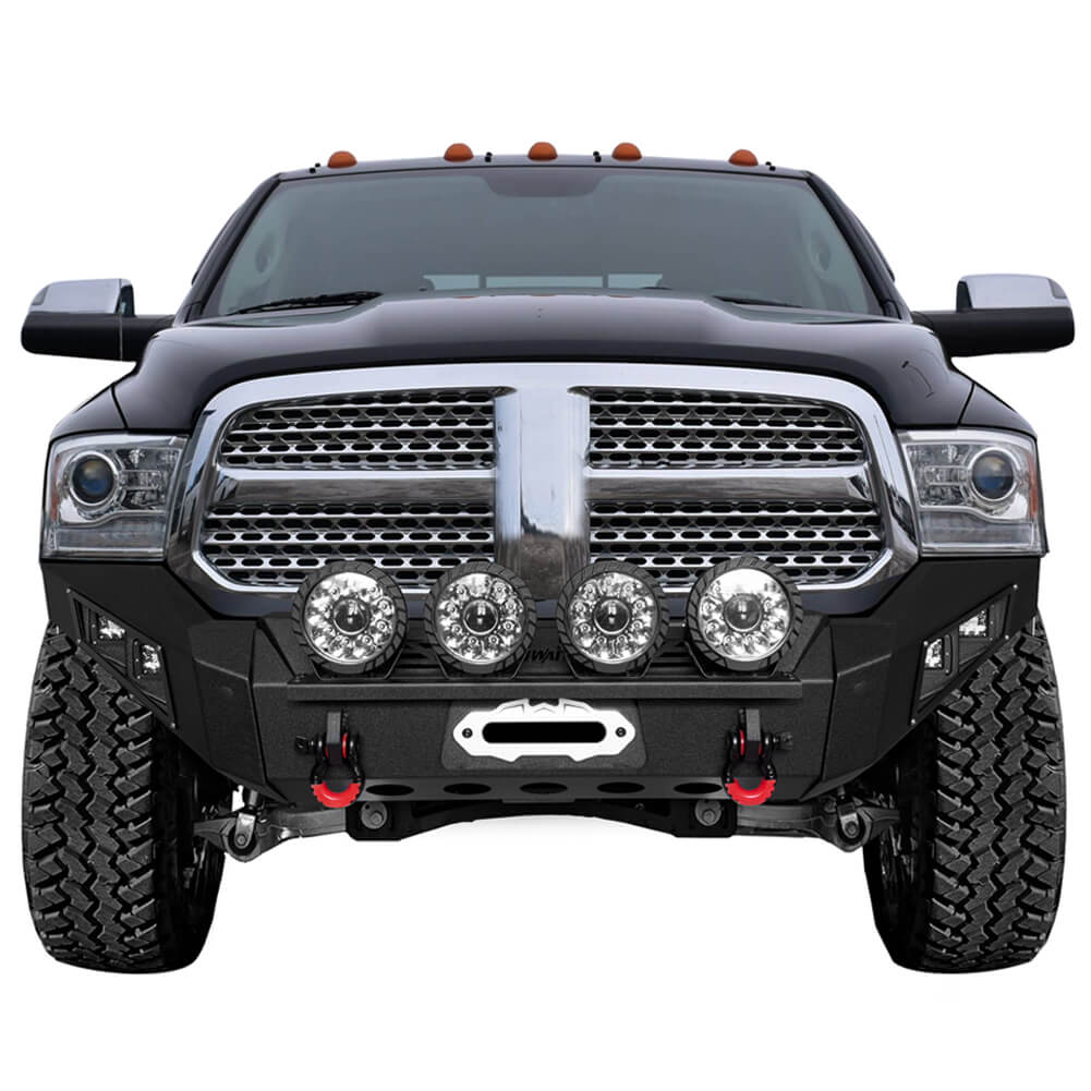 Vijay Front and Rear Bumper Fits 2013-2018 Dodge RAM 1500(Exclude Rebel) and 2019-2024 RAM 1500 Classic