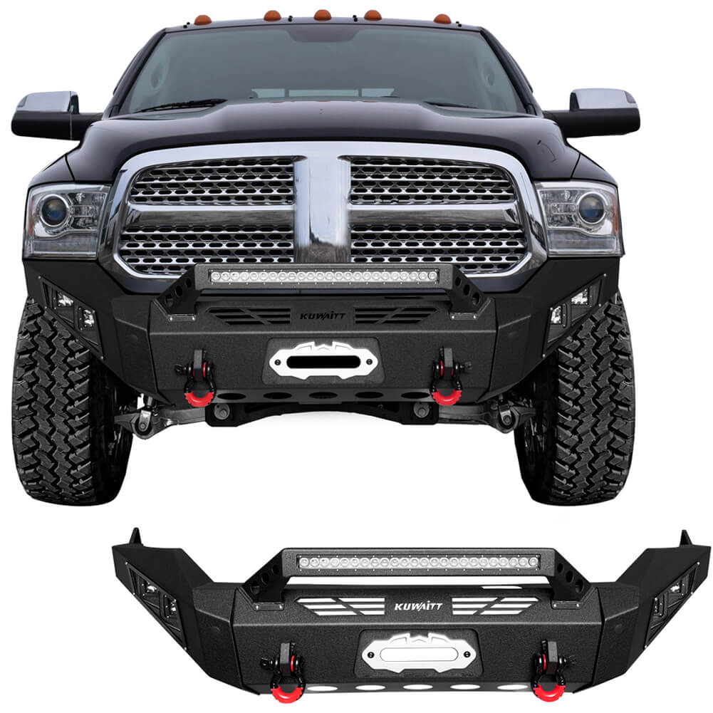 Vijay Front Bumper Fits 2013-2018 Dodge RAM 1500 (Exclude Rebel) and 2019-2024 RAM 1500 Classic