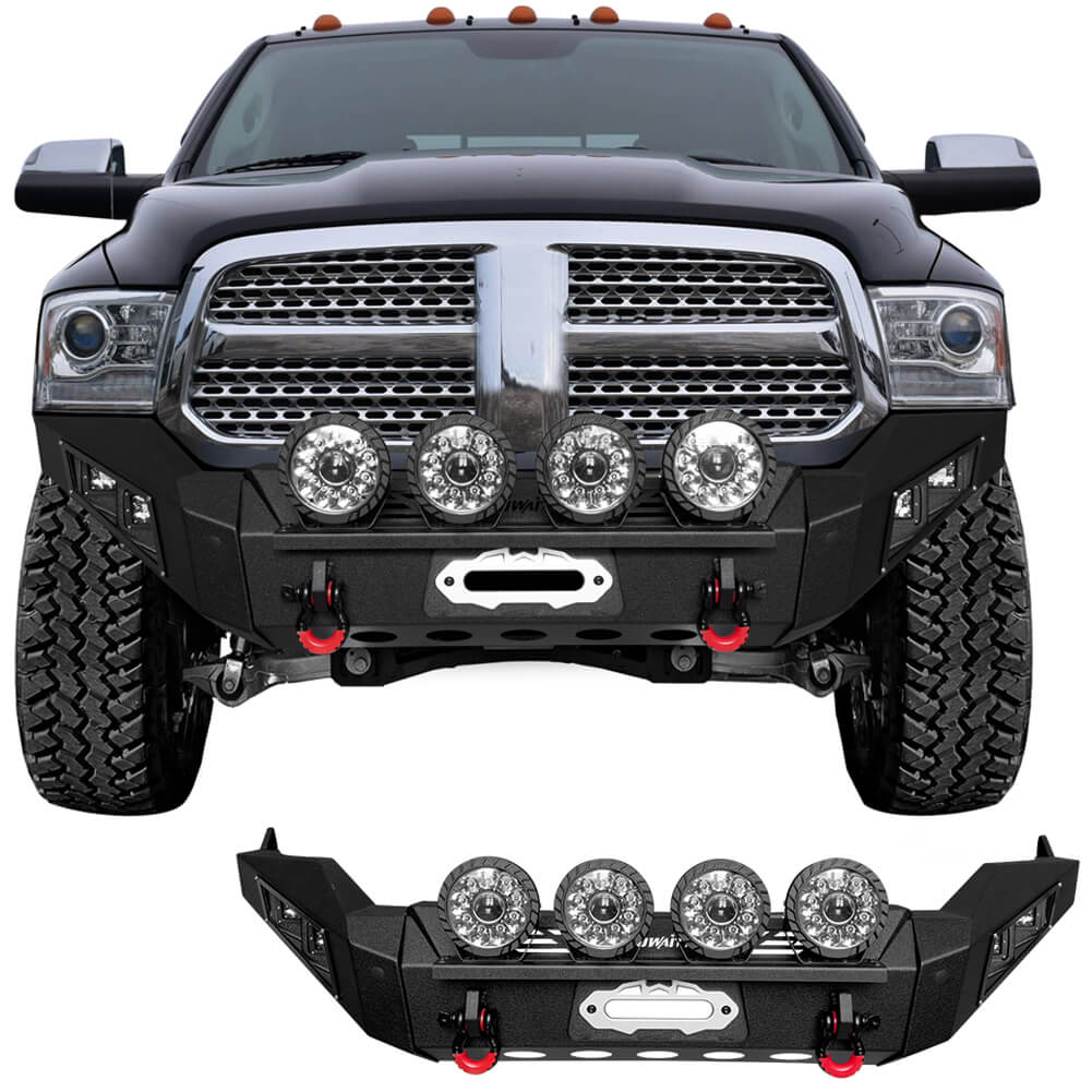 Vijay Front Bumper Fits 2013-2018 Dodge RAM 1500 (Exclude Rebel) and 2019-2024 RAM 1500 Classic