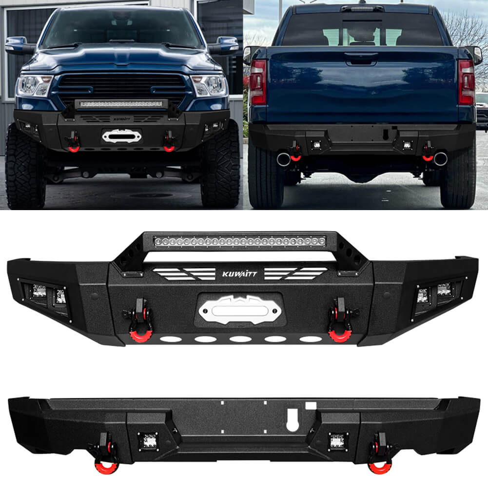 Vijay Front and Rear Bumper Fits 2019-2024 Dodge RAM 1500 (Except Classic)