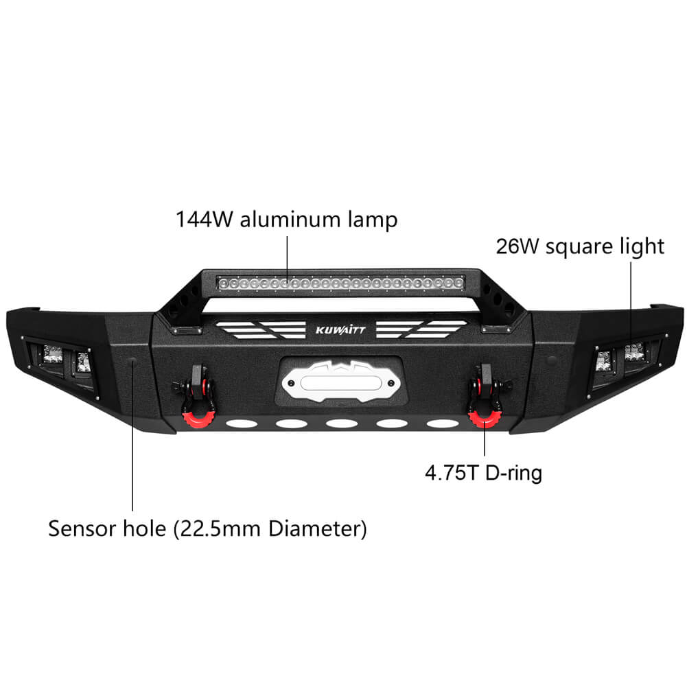 Vijay Front and Rear Bumper Fits 2019-2024 Dodge RAM 1500 (Except Classic)