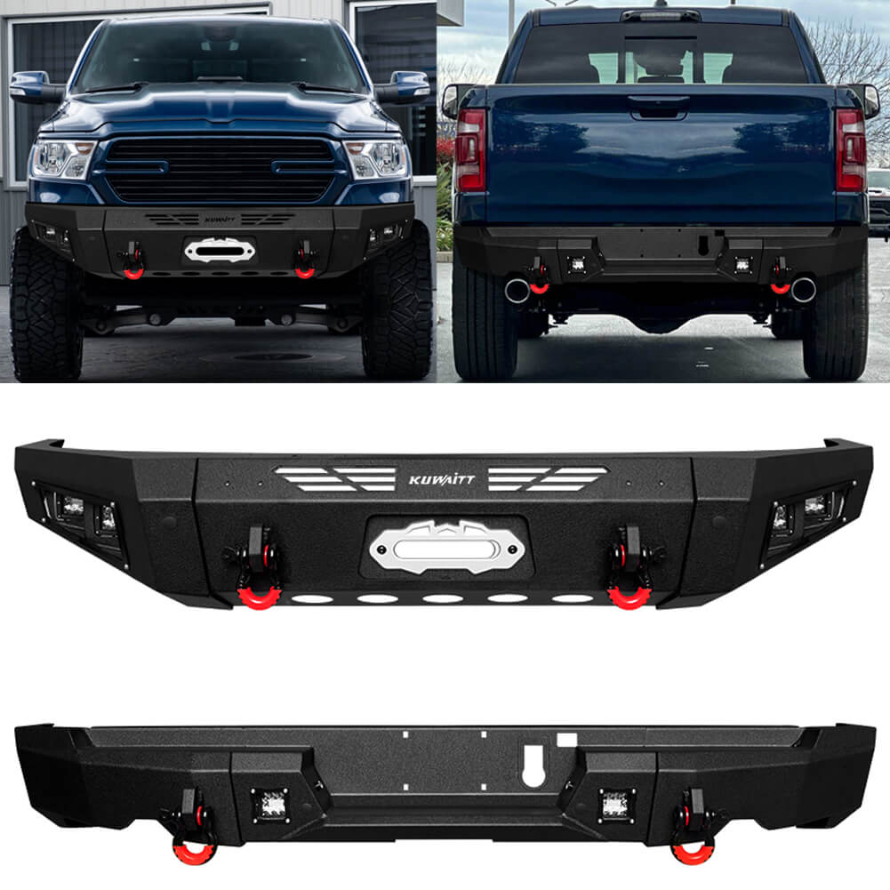 Vijay Front and Rear Bumper Fits 2019-2024 Dodge RAM 1500 (Except Classic)