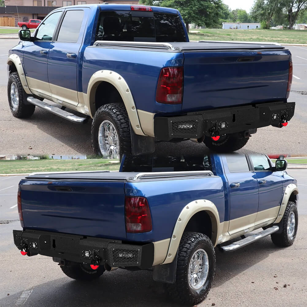 Vijay Rear Bumper Fits 2009-2018 Dodge RAM 1500 and 2019-2024 RAM 1500 Classic