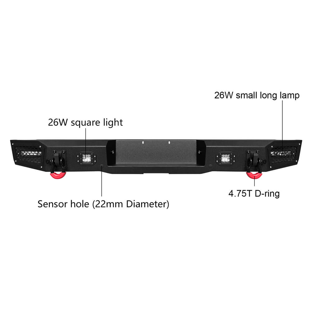 Vijay Rear Bumper Fits 2006-2008 Dodge RAM 1500