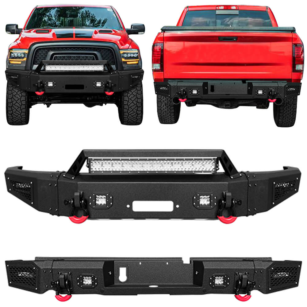 Vijay Front Bumper and Rear Bumper Fits 2015-2018 Dodge RAM 1500 Rebel