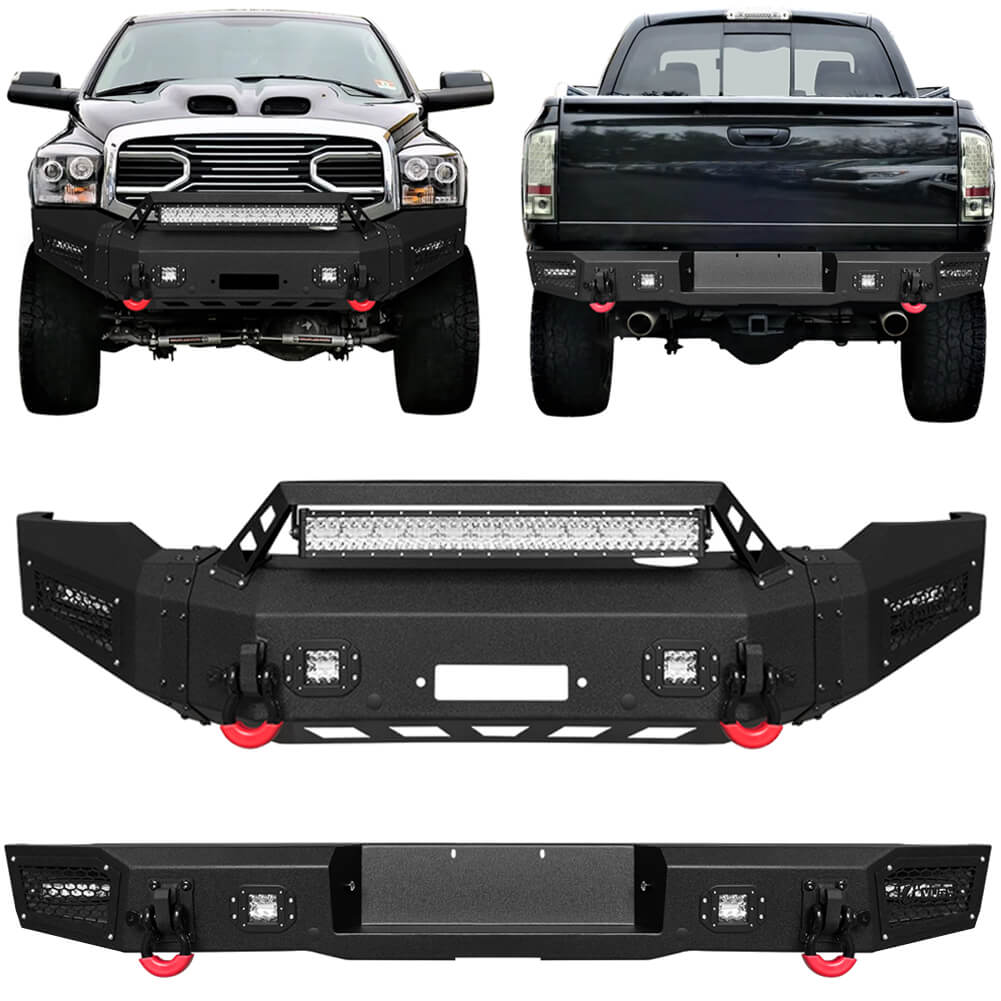 Vijay Front Bumper and Rear Bumper Fits 2006-2008 Dodge RAM 1500