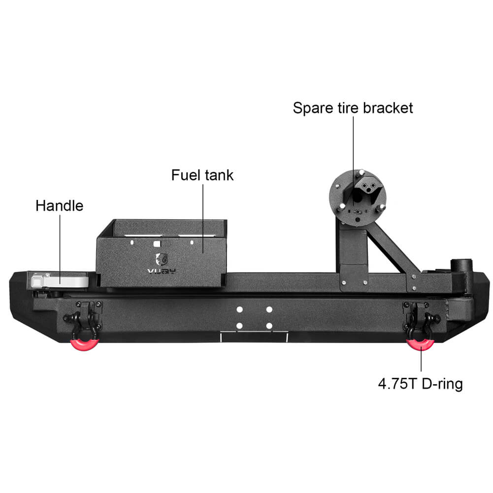 Vijay Rear Bumper Fits 2015-2020 Toyota 5th Gen 4 Runner