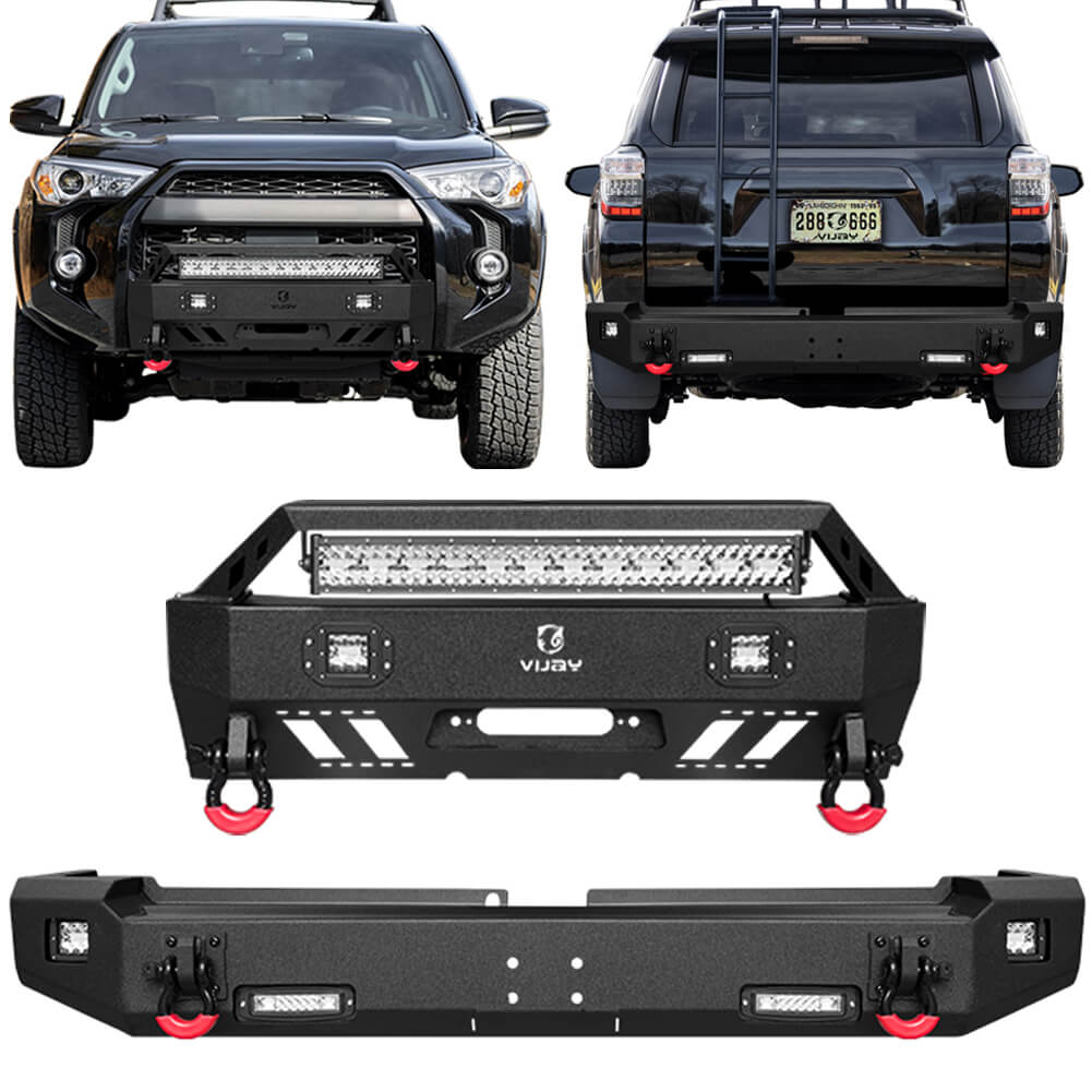 Vijay Front Bumper and Rear Bumper Fits 2015-2024 Toyota 5th Gen 4 Runner