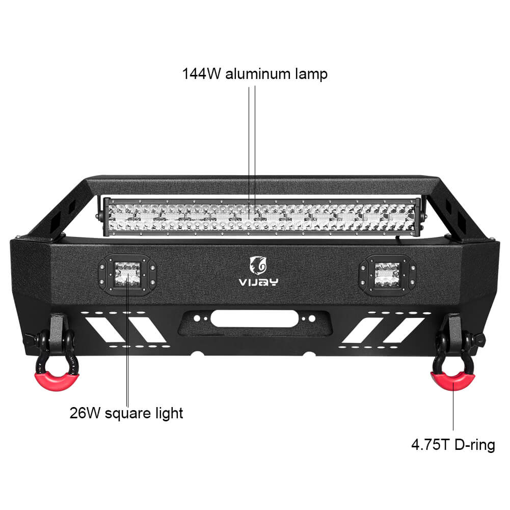 Vijay Front Bumper and Rear Bumper Fits 2015-2024 Toyota 5th Gen 4 Runner