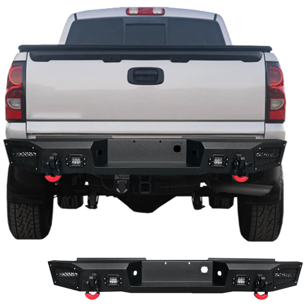 Vijay Rear Bumper Fits 1999-2006 Chevy Silverado 1500 and GMC Sierra 1500