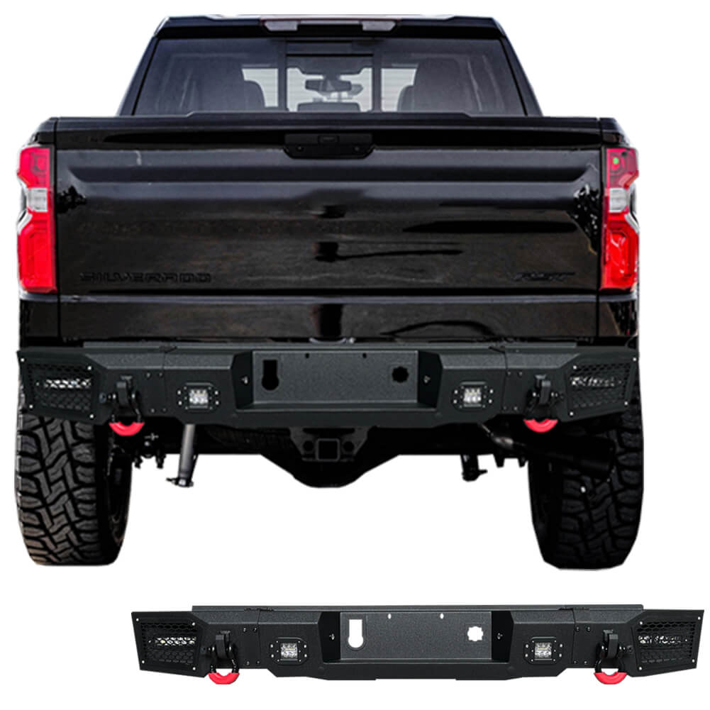 Vijay Rear Bumper Fits 2019-2023 Chevrolet Silverado 1500丨 GMC Sierra 1500