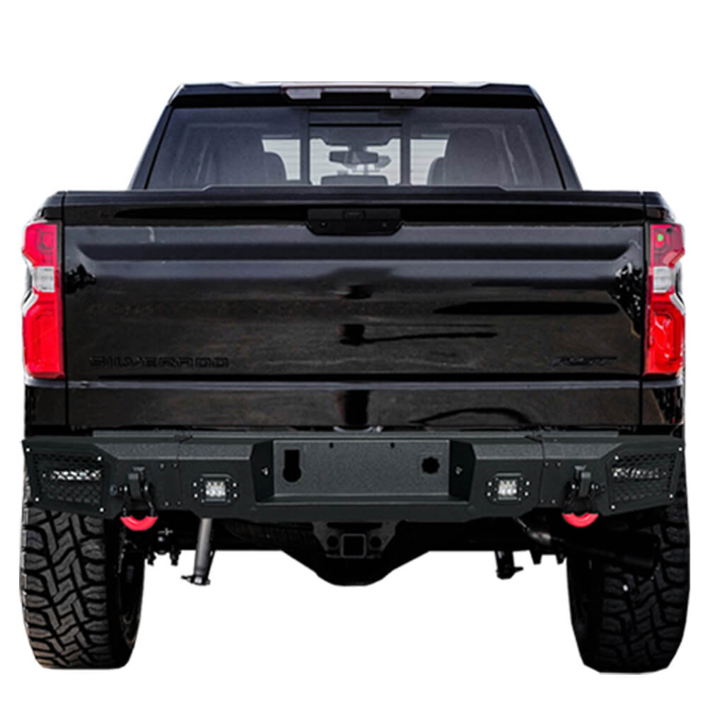 Vijay Rear Bumper Fits 2019-2024 Chevy Silverado 1500 and GMC Sierra 1500