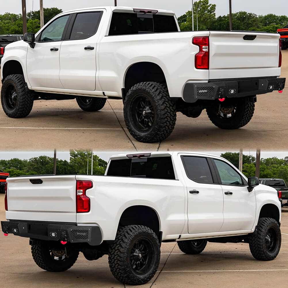 Vijay Rear Bumper Fits 2019-2023 Chevrolet Silverado 1500丨 GMC Sierra 1500