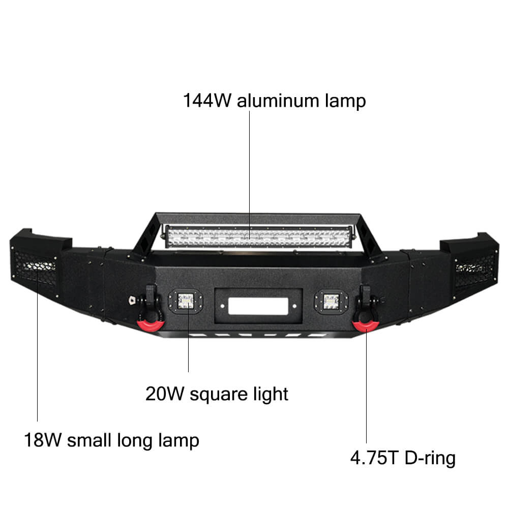 Vijay Front Bumper and Rear Bumper Fits 2007-2013 Chevy Silverado 1500