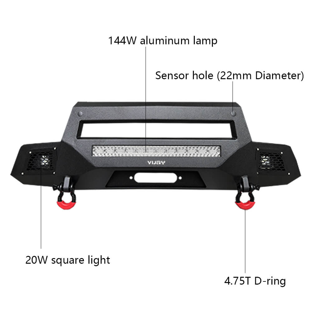 Vijay Front Bumper and Rear Bumper Fits 2019-2021 Chevy Silverado 1500