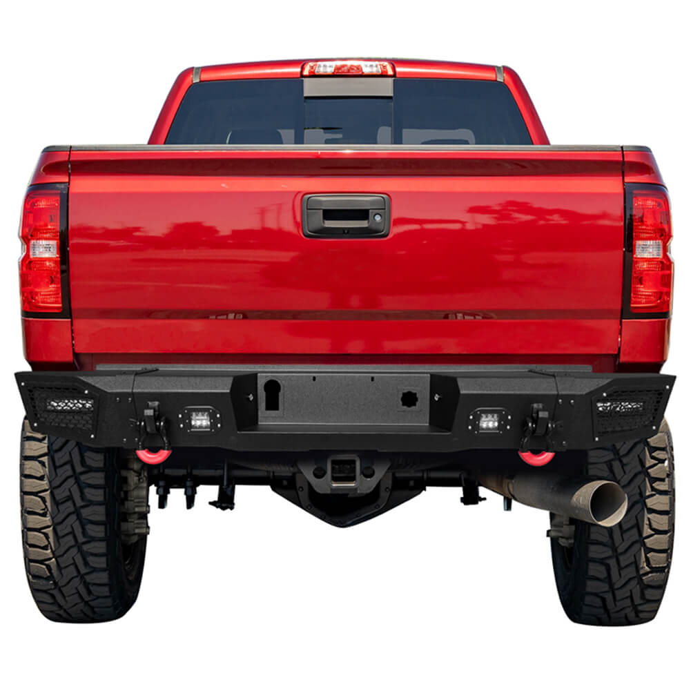 Vijay Rear Bumper Fits 2015-2019 GMC Sierra 2500丨3500 and Chevy Silverado 2500丨3500