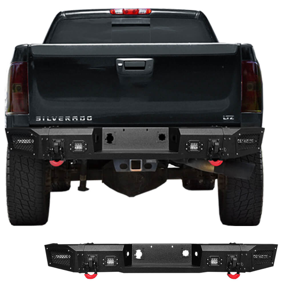 Vijay Rear Bumper Fits 2011-2014 Chevy Silverado 2500丨3500 丨 GMC Sierra 2500丨3500