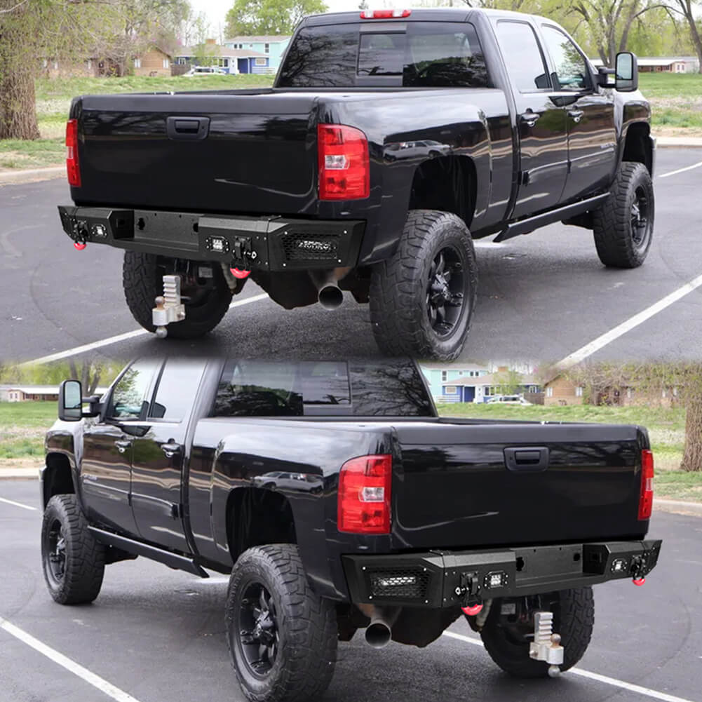 Vijay Rear Bumper Fits 2011-2014 GMC Sierra 2500丨3500 and Chevy Silverado 2500丨3500