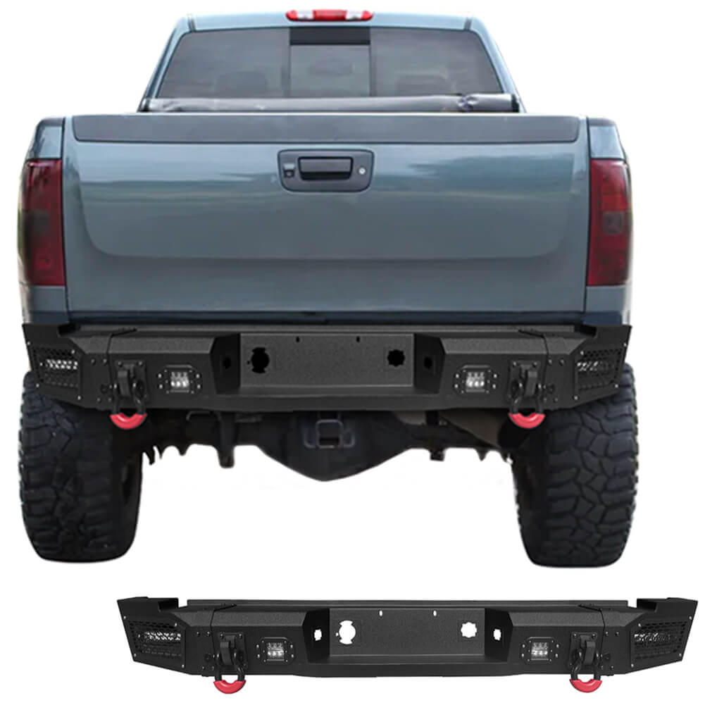 Vijay Rear Bumper Fits 2007-2010 Chevy Silverado 2500丨3500 丨 GMC Sierra 2500丨3500