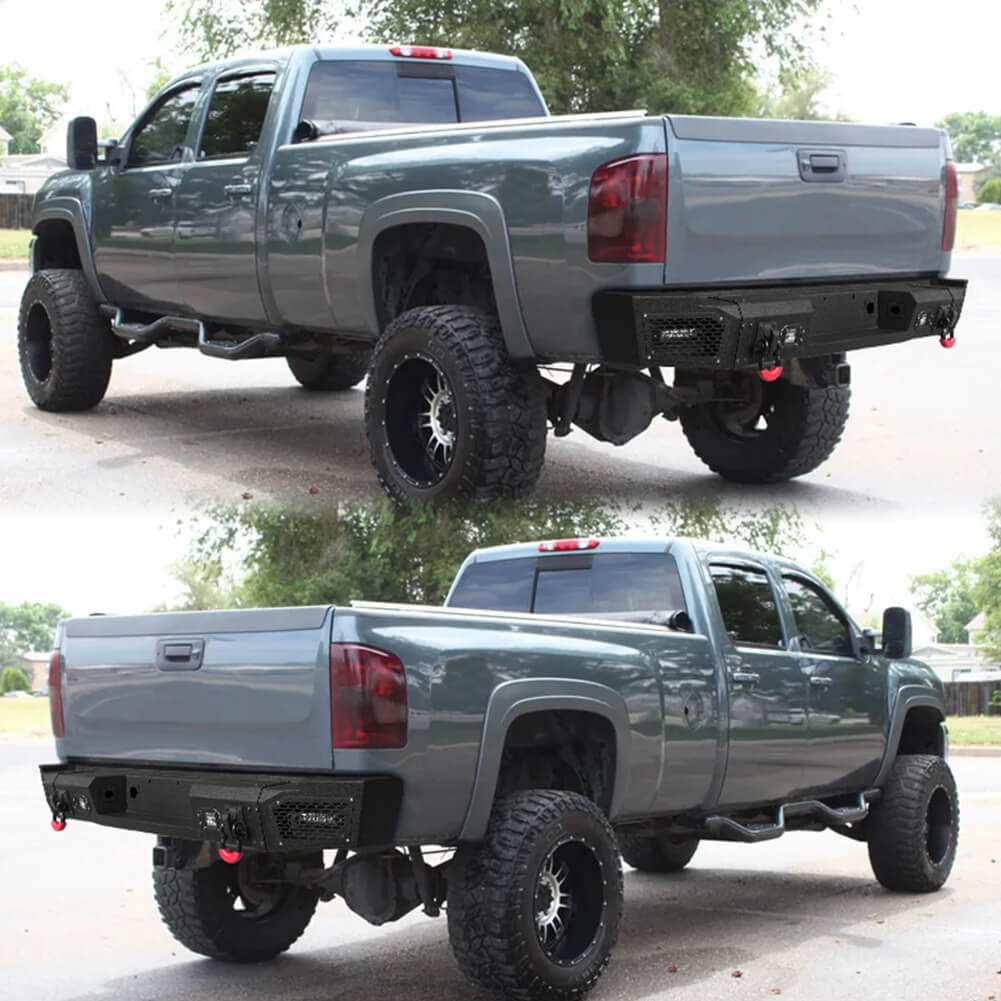 Vijay Rear Bumper Fits 2007-2010 GMC Sierra 2500丨3500 and Chevy Silverado 2500丨3500