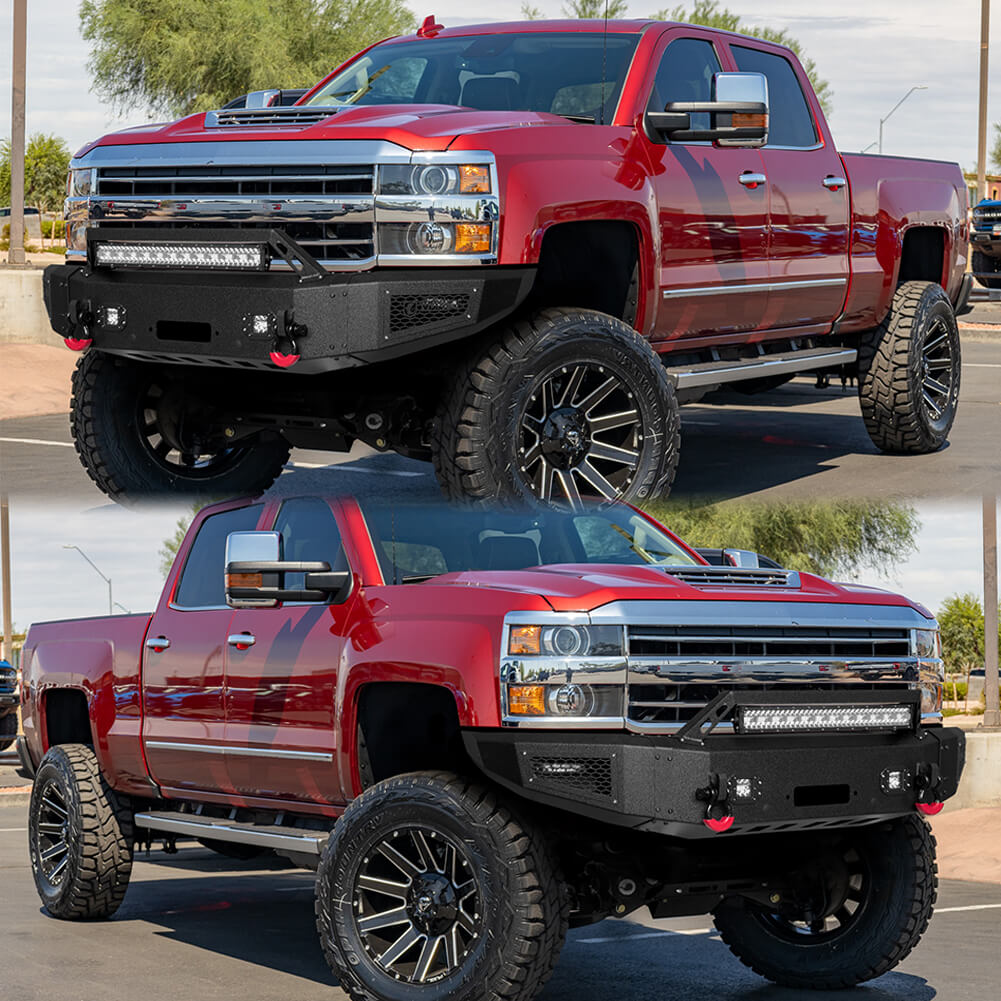 Vijay Front Bumper and Rear Bumper Fits 2015-2019 Chevy Silverado 2500 丨3500