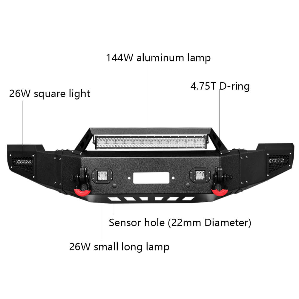 Vijay Front Bumper and Rear Bumper Fits 2011-2014 Chevy Silverado 2500丨3500