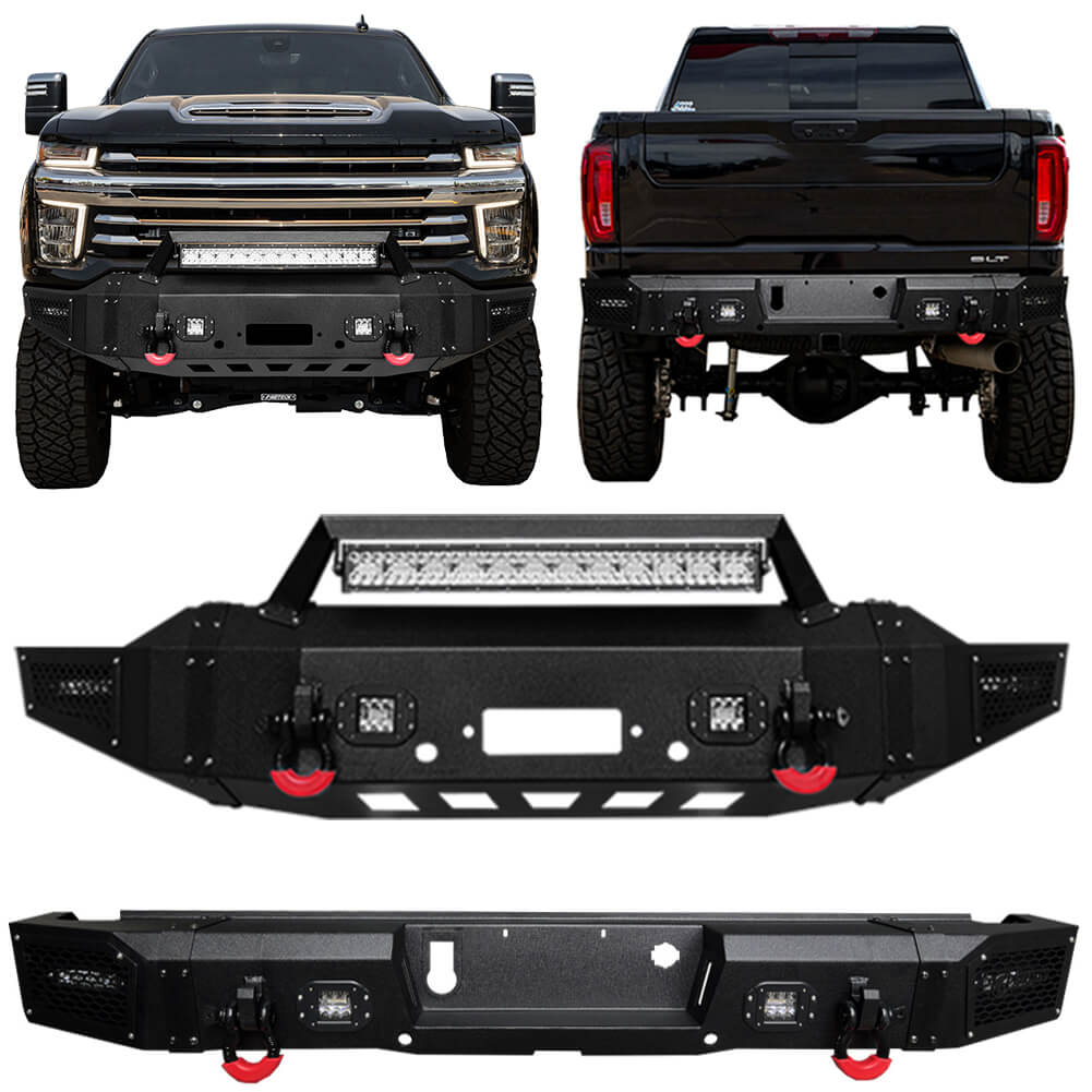 Vijay Front Bumper and Rear Bumper Fits 2020-2023 Chevy Silverado 2500 丨3500