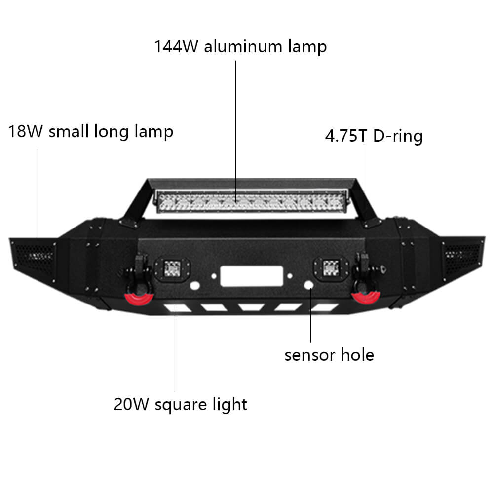 Vijay Front Bumper and Rear Bumper Fits 2020-2023 Chevy Silverado 2500 丨3500