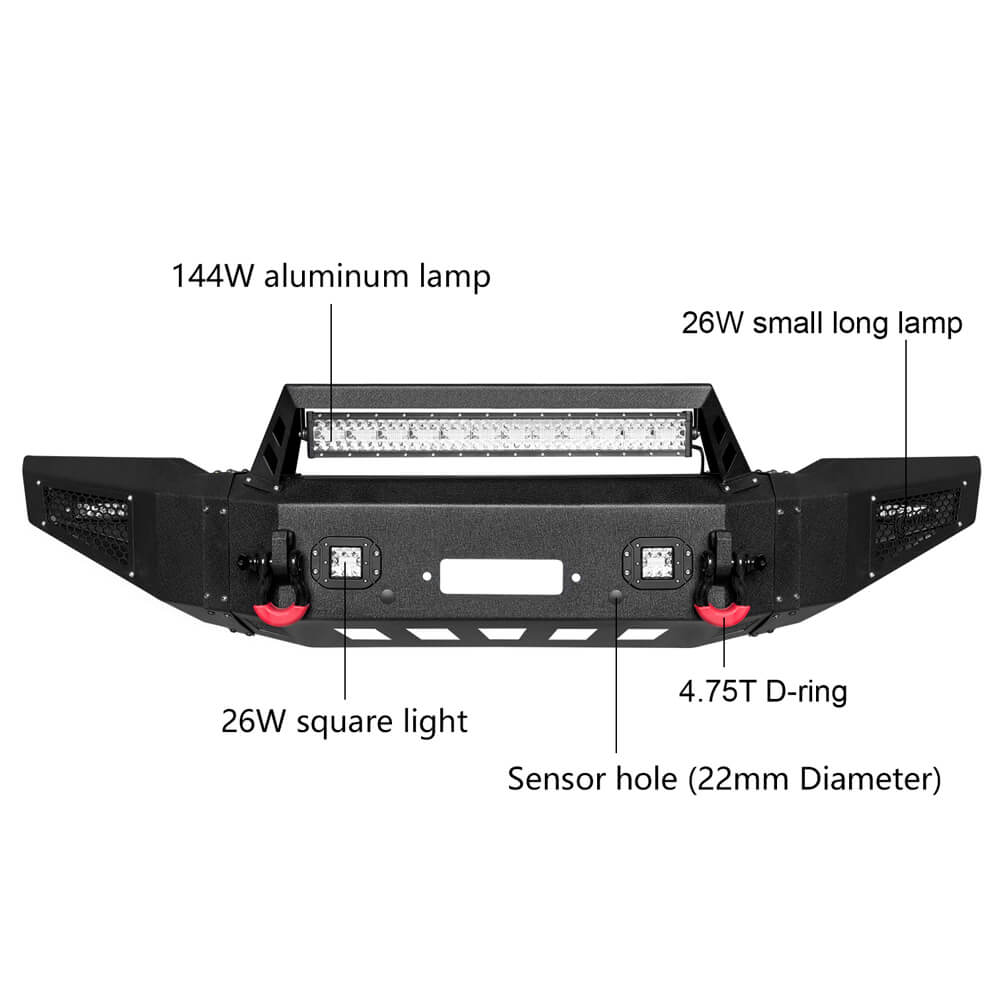 Vijay Front Bumper and Rear Bumper Fits 2017-2020 Ford F150 Raptor SVT