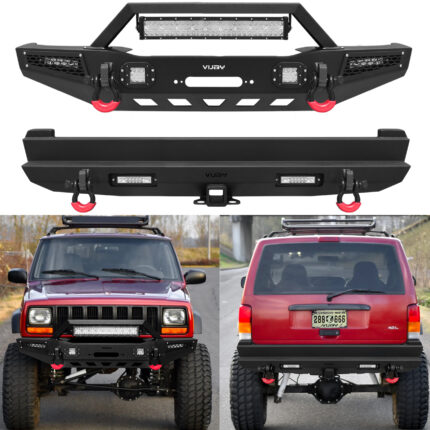 Vijay Front and Rear Bumper Fits 1984-2001 Jeep Cherokee XJ