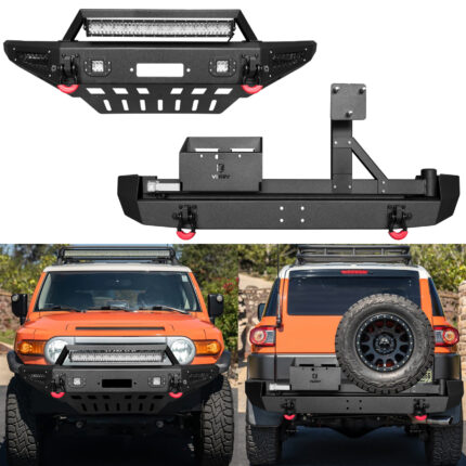 Vijay Front Bumper and Rear Bumper Fits 2007-2014 Toyota FJ Cruiser