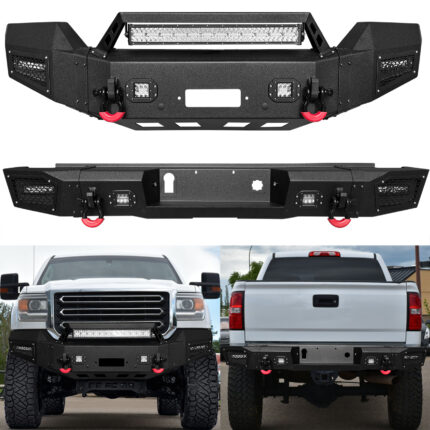 Vijay Front and Rear Bumper Fits 2015-2019 GMC Sierra 2500/3500