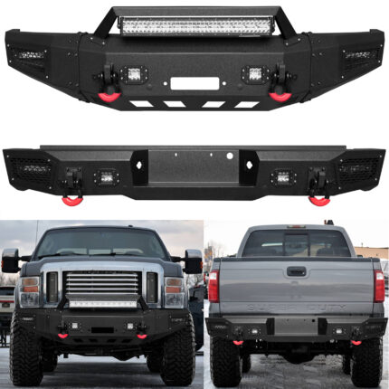 Vijay Front and Rear Bumper Fits 2008-2010 Ford F250 F350 F450 Super Duty