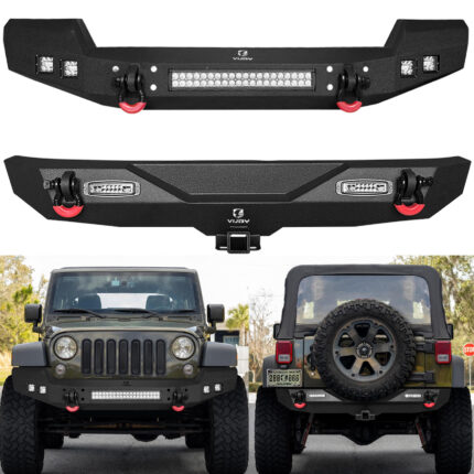Vijay Front and Rear Bumper Fits 2007-2018 Jeep Wrangler JK/JKU