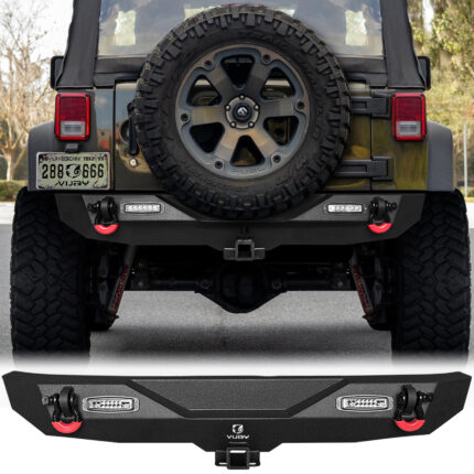 Vijay Rear Bumper Fits 2007-2018 Jeep Wrangler JK/JKU