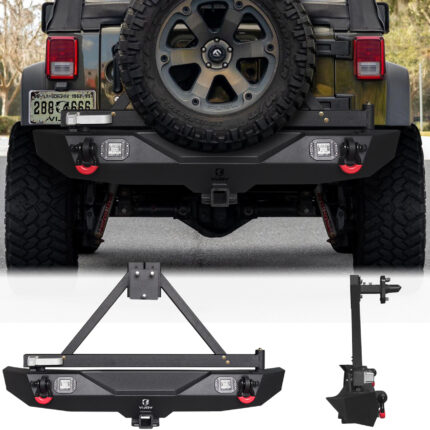 Vijay Rear Bumper Fits 2007-2018 Jeep Wrangler JK/JKU