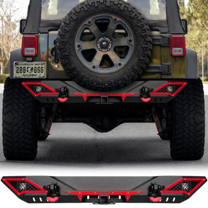 Vijay Rear Bumper Fits 2007-2018 Jeep Wrangler JK/JKU