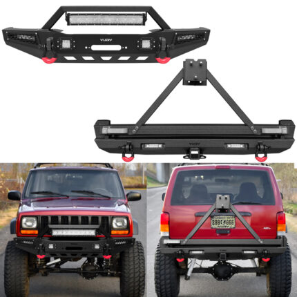 Vijay Front and Rear Bumper Fits 1984-2001 Jeep Cherokee XJ