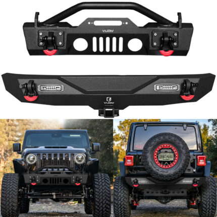 Vijay Front Bumper and Rear Bumper Fits 2018-2026 Jeep Wrangler JL/JLU