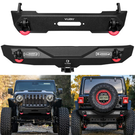 Vijay Front Bumper and Rear Bumper Fits 2018-2026 Jeep Wrangler JL/JLU