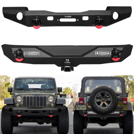 Vijay Front and Rear Bumper Fits 2007-2018 Jeep Wrangler JK/JKU