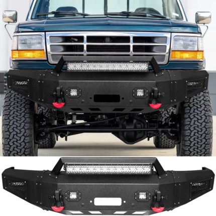Vijay Front Bumper Fits 1992-1997 Ford F150 F250 F350 and 1992-1996 Ford Bronco